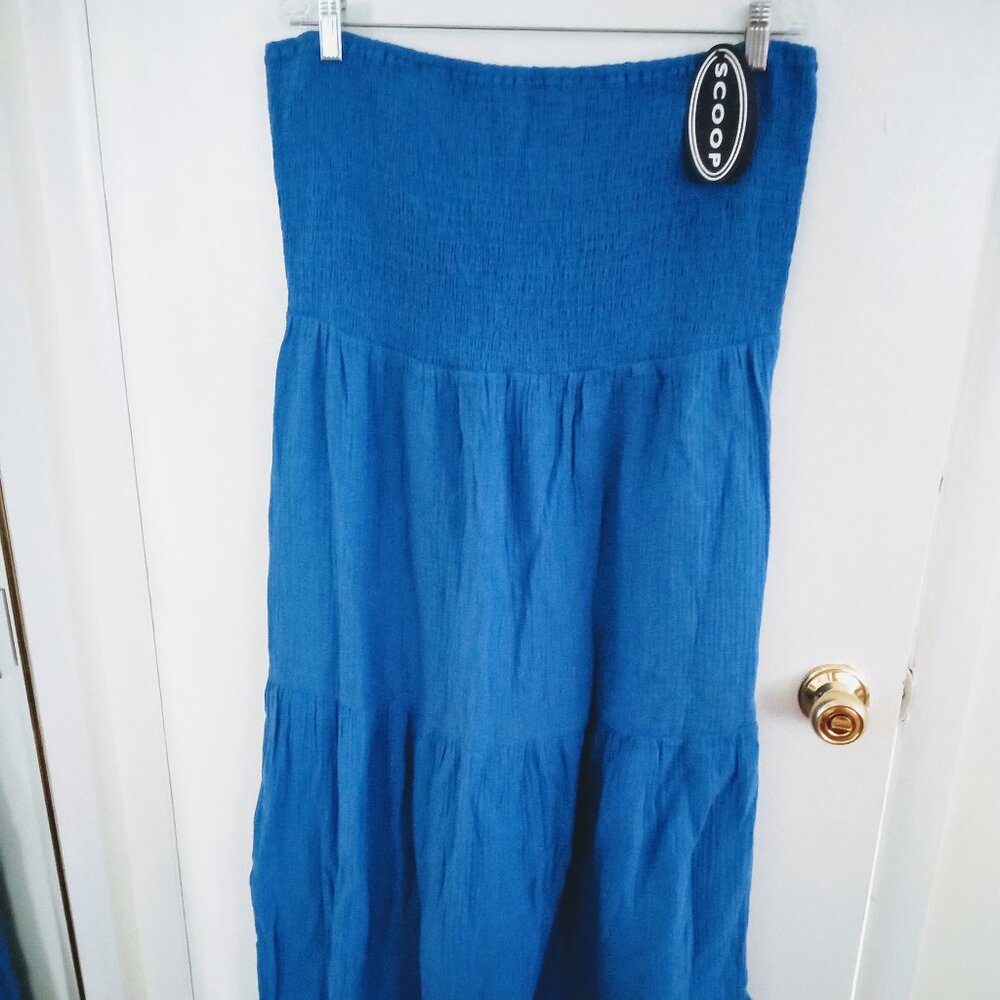 Scoop PLUS Women's 100% Cotton Gauze Asymmetrical Tiered Sundress SIZE 3XL (22)